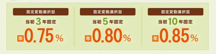 住宅ローン 固定変動選択型金利